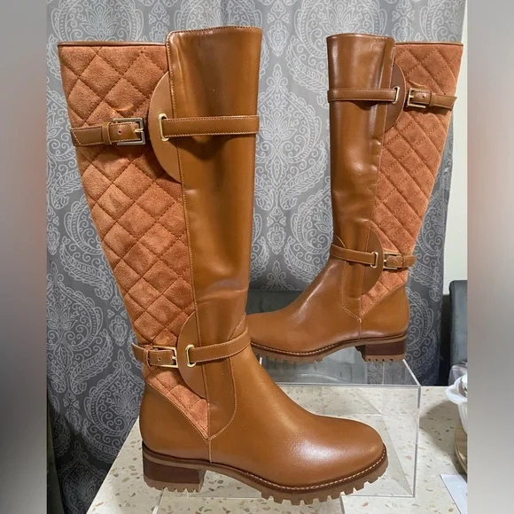 Women's Talbots Tish Tall Quilted Leather Lug Boots, Size 6.5 M - Picture 5 of 17